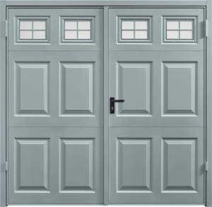 Beaumont Window Window Grey Side Hinged Garage Door