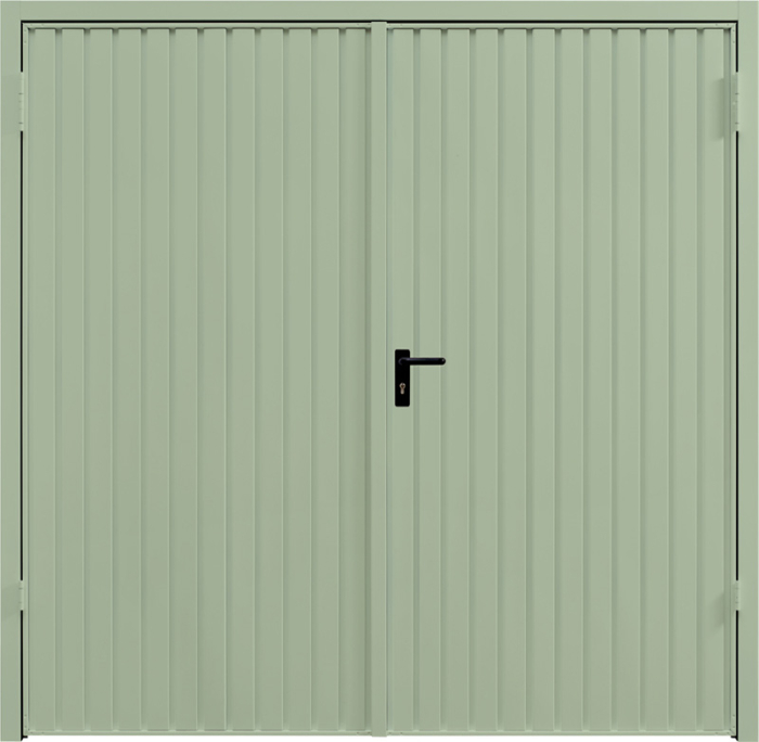 Carlton Chartwell Green Side Hinged Garage Door