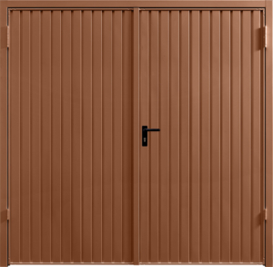 Carlton Clay Brown Side Hinged Garage Door