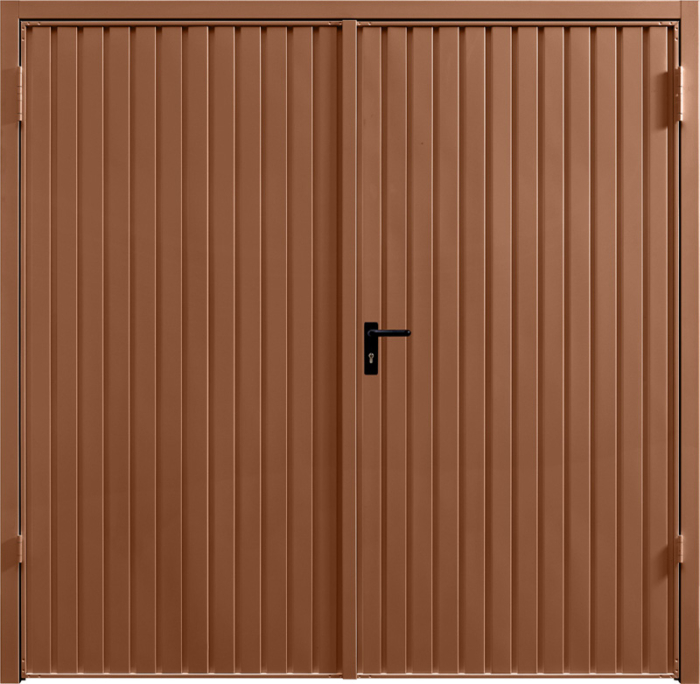 Carlton Clay Brown Side Hinged Garage Door