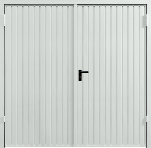 Carlton Light Grey Side Hinged Garage Door