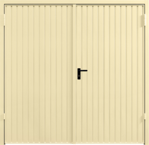 Carlton Light Ivory Side Hinged Garage Door