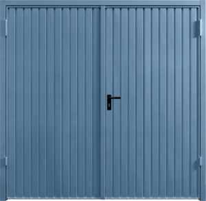 Carlton Pigeon Blue Side Hinged Garage Door