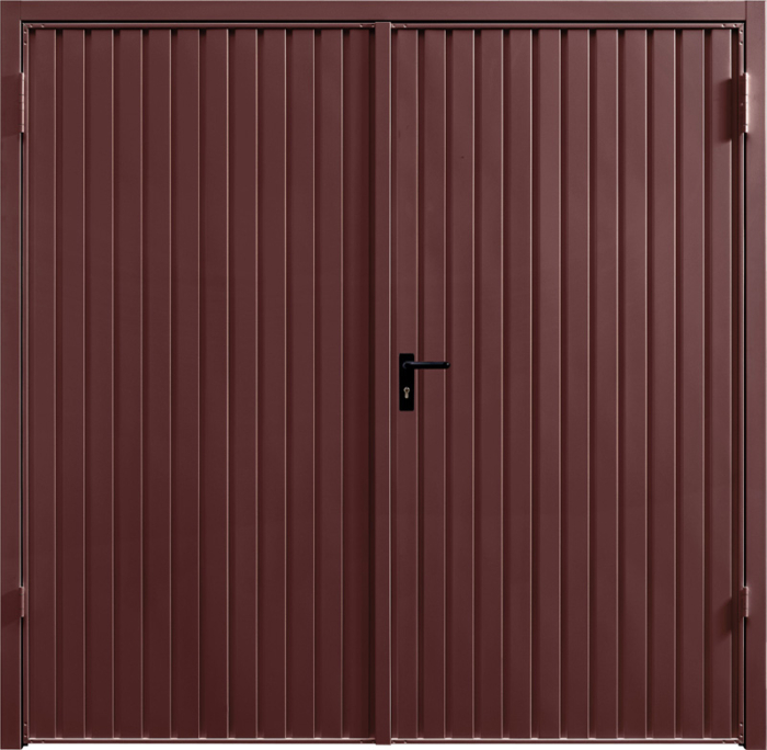 Carlton Rosewood Solid Side Hinged Garage Door