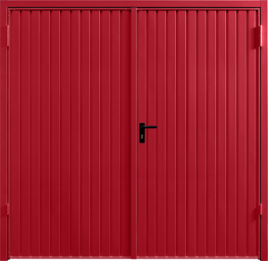 Carlton Ruby Red Side Hinged Garage Door