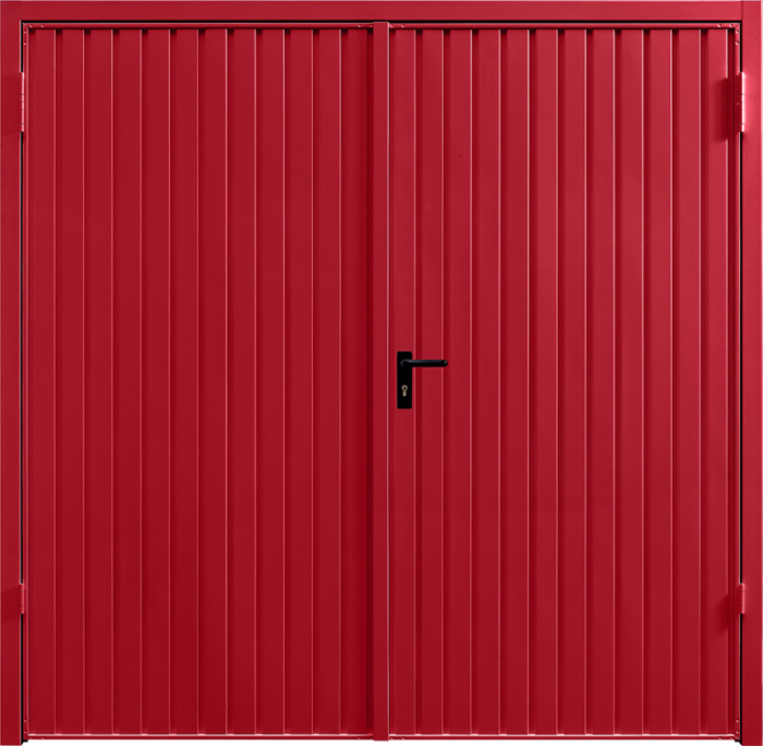 Carlton Ruby Red Side Hinged Garage Door