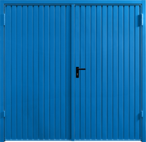 Carlton Signal Blue Carlton Steel Blue Side Hinged Garage Door