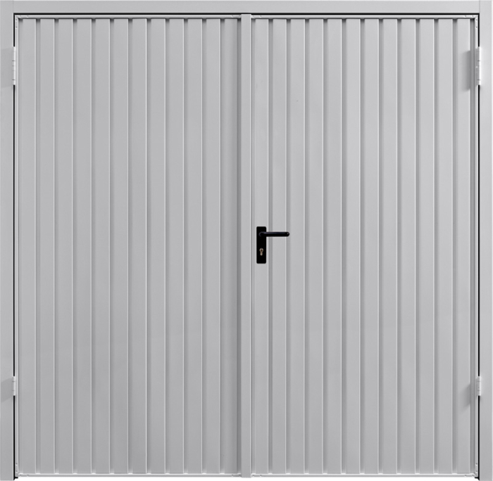 Carlton White Aluminium Side Hinged Garage Door