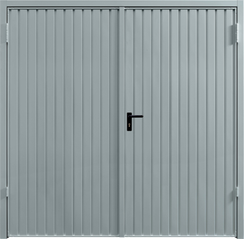 Carlton Window Grey Side Hinged Garage Door