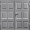 Georgian Grey Aluminium Side Hinged Garage Door