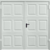 Georgian Light-Grey Side Hinged Garage Door