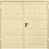 Georgian Light Ivory Side Hinged Garage Door