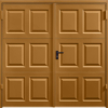 Georgian Ochre Brown Side Hinged Garage Door