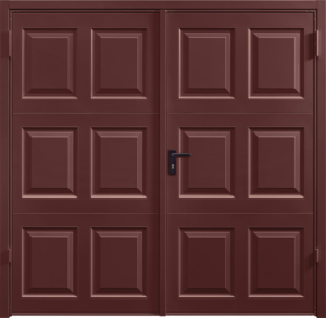 Georgian Rosewood Solid Side Hinged Garage Door