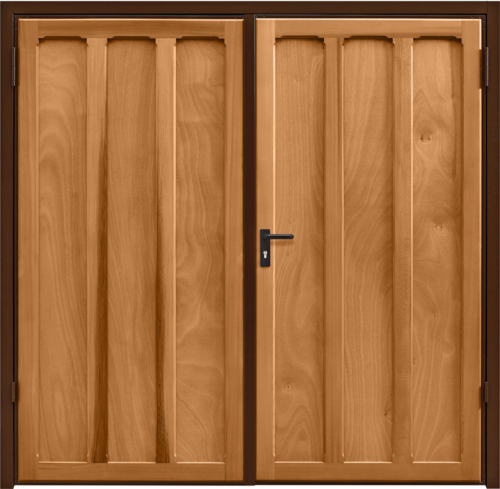 Seymour Light Oak Side Hinged Garage Door